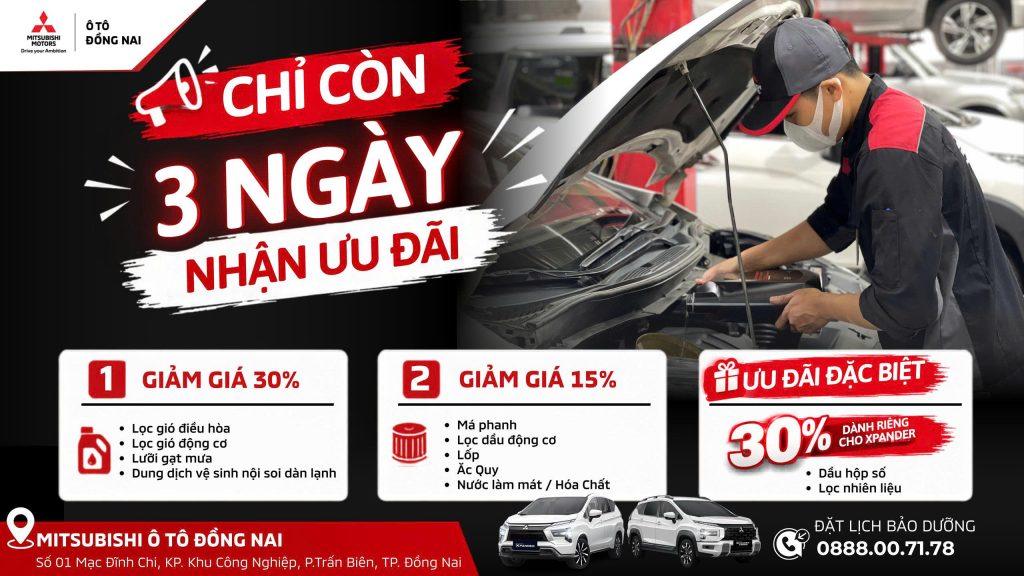 ⏰ CHỈ CÒN 3 NGÀY – TRANH THỦ CHĂM XE, NHẬN NGAY ƯU ĐÃI